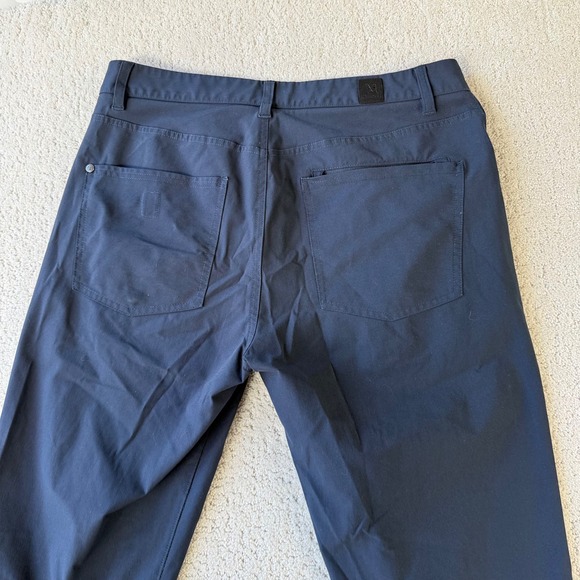 Vuori Men's Meta Performance Pants Charcoal Grey Size 32 Polyester Athletic Slim - Picture 7 of 16